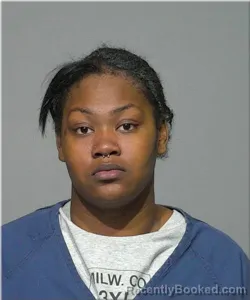 Mugshot of Zyonna Elmore booked in Milwaukee County, Wisconsin on June 5, 2026