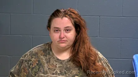 Mugshot of Miranda Marie Anderson booked in Oconto County, Wisconsin on April 24, 2026