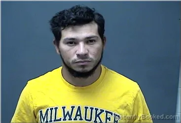 Mugshot of Jannier Montenegro Zeledon booked in Ozaukee County, Wisconsin on July 6, 2026