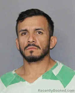 Mugshot of Erick Rafael Lozano Sanchez booked in Grimes County, Texas on May 14, 2026