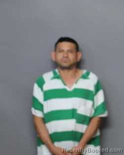 Mugshot of Manuel Adalberto Arbaiza booked in Grimes County, Texas on August 8, 2026