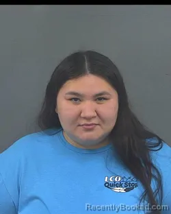 Mugshot of Chevelle Summer Elizabth Larush booked in Sawyer County, Wisconsin on September 3, 2026