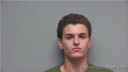 Mugshot of Logan Hieneman booked in Walworth County, Wisconsin on July 21, 2026