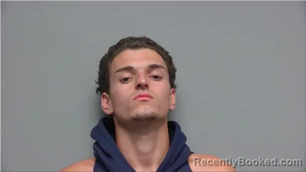 Mugshot of Logan Hieneman booked in Walworth County, Wisconsin on July 31, 2026