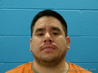 Mugshot of Kaleb Ryan Zuniga booked in Guadalupe County, Texas on August 14, 2026