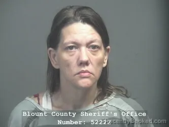 Mugshot of Rebecca Breeden booked in Blount County, Tennessee on September 14, 2026
