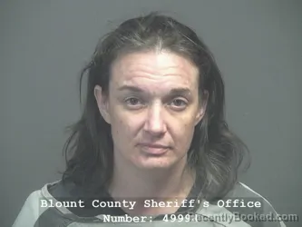 Mugshot of Sasha Carter booked in Blount County, Tennessee on September 16, 2026