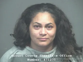 Mugshot of Licsa Carillo-Gutierrez booked in Blount County, Tennessee on September 17, 2026