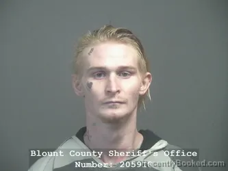 Mugshot of Corey Boley booked in Blount County, Tennessee on September 22, 2026