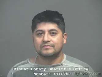 Mugshot of Joel Velazco-Carrizosa booked in Blount County, Tennessee on September 28, 2026