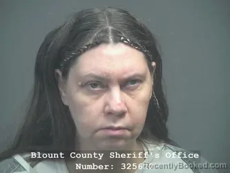 Mugshot of Heather Crampton booked in Blount County, Tennessee on October 1, 2026