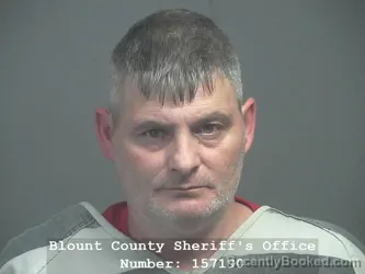 Mugshot of Joseph Houk booked in Blount County, Tennessee on October 1, 2026