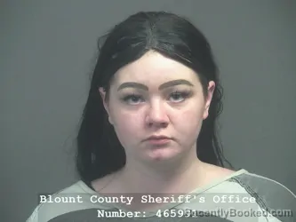 Mugshot of Hallie Slack booked in Blount County, Tennessee on October 8, 2026