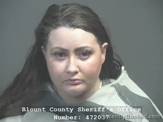 Mugshot of Nicole Rutter booked in Blount County, Tennessee on October 10, 2026