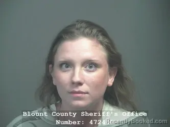 Mugshot of Sarah Bryson booked in Blount County, Tennessee on October 24, 2026