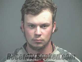 Booking photo from Blount County, Tennessee