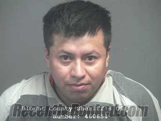 Booking photo from Blount County, Tennessee