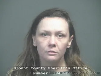 Mugshot of CHEYANNE SAGE LOUISE BIRDWELL booked in Blount County, Tennessee on March 25, 2026