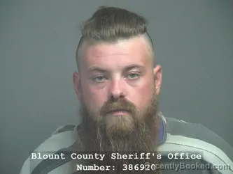 Mugshot of David James Brown booked in Blount County, Tennessee on August 3, 2026