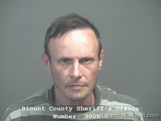 Mugshot of JUSTIN MARC BOLINGER booked in Blount County, Tennessee on May 31, 2026