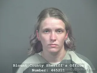Mugshot of COURTENEY LEAH ALLEN CARTER booked in Blount County, Tennessee on April 18, 2026