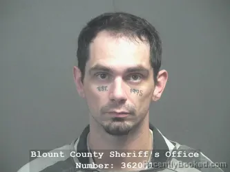 Mugshot of Dakota Daniel Claxton booked in Blount County, Tennessee on August 26, 2026