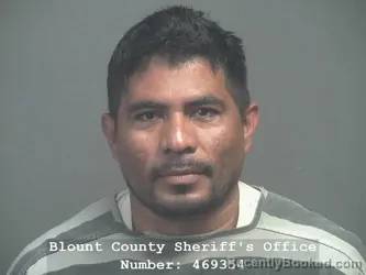 Mugshot of Hugo Javier Castillo-Bonilla booked in Blount County, Tennessee on August 1, 2026