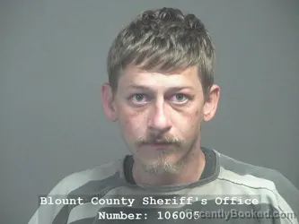 Mugshot of Thomas James Carter booked in Blount County, Tennessee on July 8, 2026