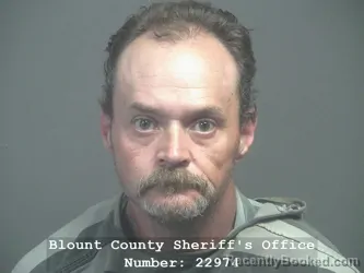 Mugshot of Danny Ray Dunn booked in Blount County, Tennessee on July 11, 2026