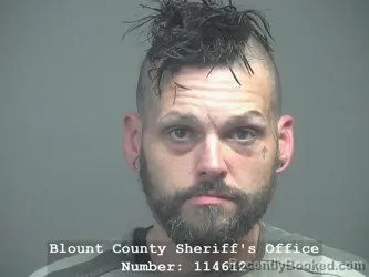 Mugshot of JAMES DUSTIN SHANE DUNLAP booked in Blount County, Tennessee on June 5, 2026