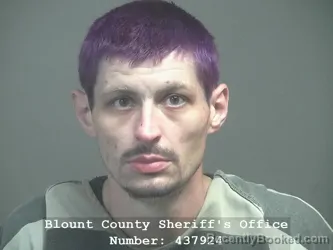 Mugshot of COREY TYLER ENSINGER booked in Blount County, Tennessee on March 11, 2026