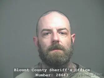 Mugshot of Derek Sylvan Green booked in Blount County, Tennessee on July 27, 2026