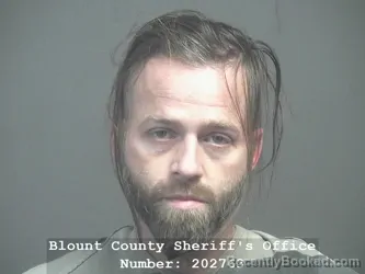 Mugshot of Sean Michael Gregory booked in Blount County, Tennessee on July 27, 2026
