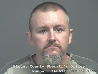 Mugshot of Brandon Douglas Honeycutt booked in Blount County, Tennessee on July 16, 2026
