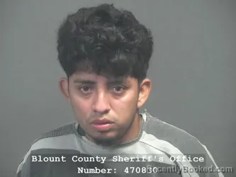 Mugshot of Orlin Javier Hernandez Monroy booked in Blount County, Tennessee on September 7, 2026