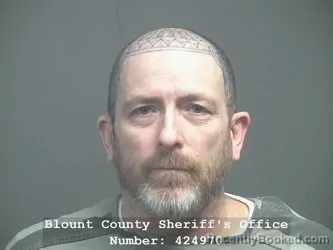 Mugshot of THEODORE ALLEN HUNT booked in Blount County, Tennessee on March 24, 2026