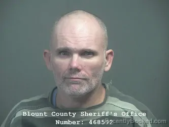 Mugshot of Benjamin Daniel Laws booked in Blount County, Tennessee on July 14, 2026