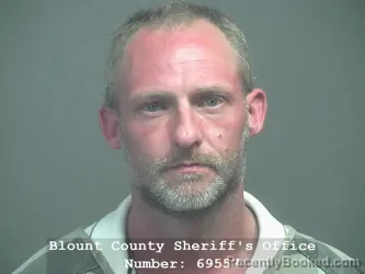 Mugshot of MICHAEL TRAVIS LAWSON booked in Blount County, Tennessee on April 24, 2026