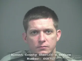 Mugshot of Cody Ryan Murphy booked in Blount County, Tennessee on July 17, 2026