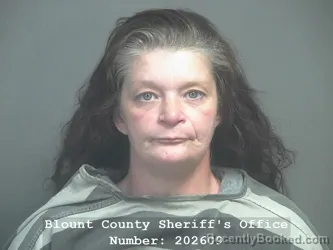 Mugshot of KATIE JANE MCKIDDY booked in Blount County, Tennessee on March 6, 2026