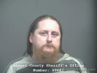 Mugshot of William Scott Moore booked in Blount County, Tennessee on August 26, 2026