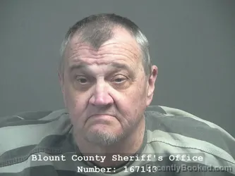 Mugshot of MARK ALAN PEEBLES booked in Blount County, Tennessee on April 7, 2026