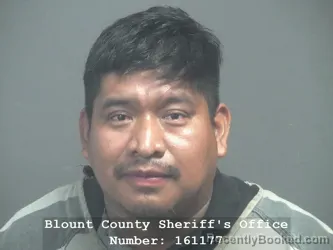 Mugshot of NOE ROMERO PEREZ booked in Blount County, Tennessee on April 24, 2026