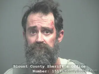 Mugshot of ANDREW STEVEN RHEA booked in Blount County, Tennessee on April 1, 2026