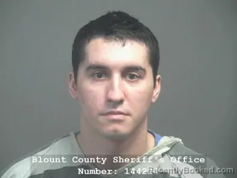 Mugshot of AUSTIN SCOTT RICHARDSON booked in Blount County, Tennessee on April 9, 2026