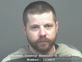 Mugshot of Joshua Dillon Rhodes booked in Blount County, Tennessee on July 12, 2026