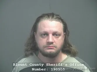 Mugshot of Jacob Nathaniel Rowland booked in Blount County, Tennessee on August 26, 2026