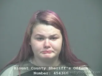 Mugshot of Melody Cadence Rucker booked in Blount County, Tennessee on July 9, 2026