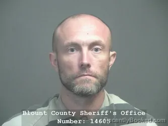 Mugshot of TRAVIS AARON ROBERTS booked in Blount County, Tennessee on April 10, 2026