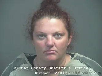 Mugshot of Alicia Marie Sherwood booked in Blount County, Tennessee on July 29, 2026